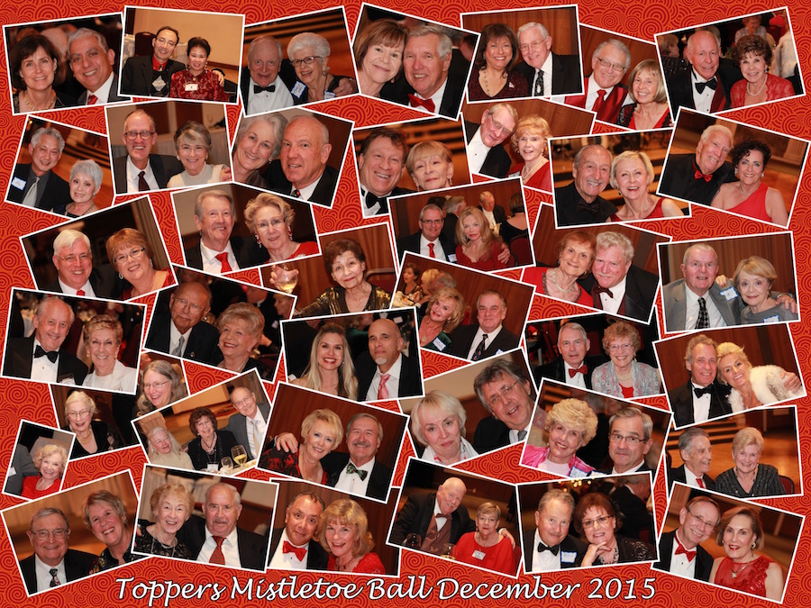 Enjoying dinner at the Topper's Mistletoe Ball 12/18/2015