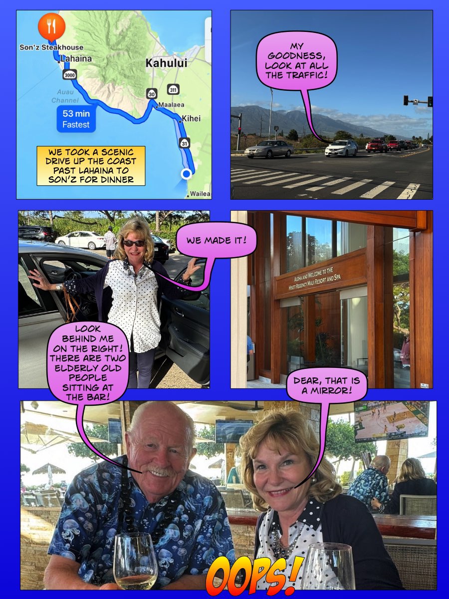 January in Paradise, Maui Hawaii Comics