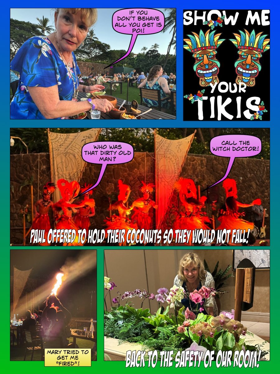 January in Paradise, Maui Hawaii Comics