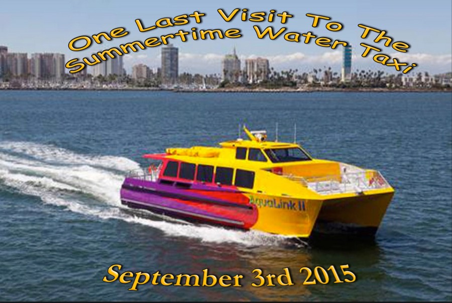 Water taxi and lunch with friends 9/3/2015