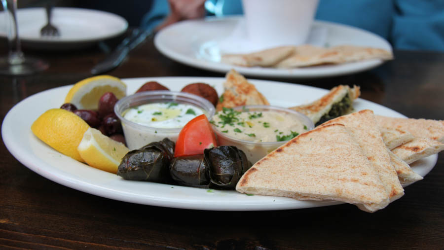 Dining Greek on our September 2nd 2016 Water Taxi Adventure