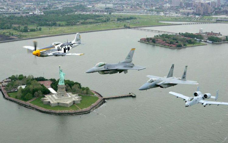 Memorial Day Air Show from Jones Beach , NY