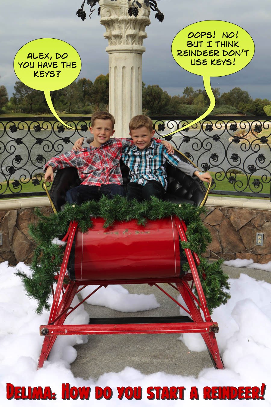 Enjoying the Old Ranch Santa Brunch with the Liles' family 12/11/2016