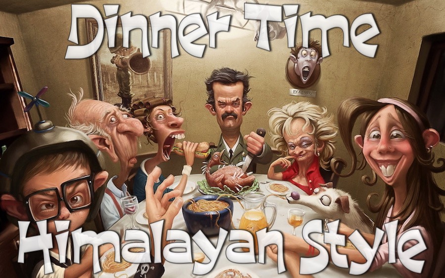 Dining at the Himalayan Grille before the Naples walk 12/20/2016