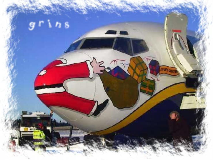 Santa And The Airplane