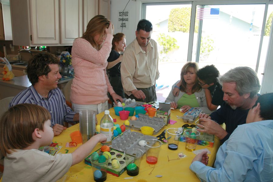 Easter 2011 egg decorfating party