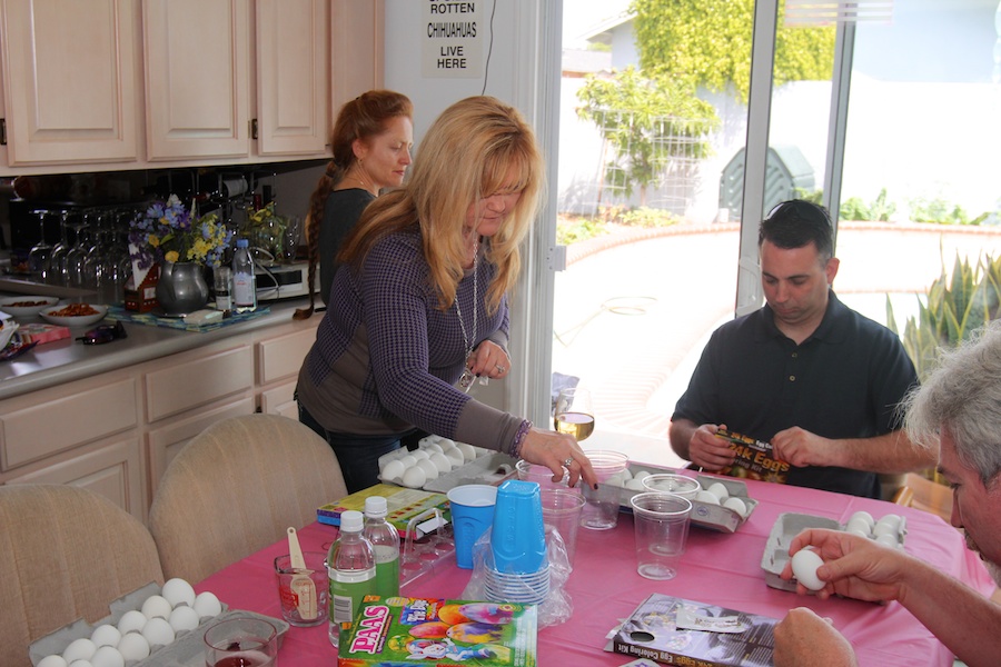 Decorating Easter Eggs April 19th 2014