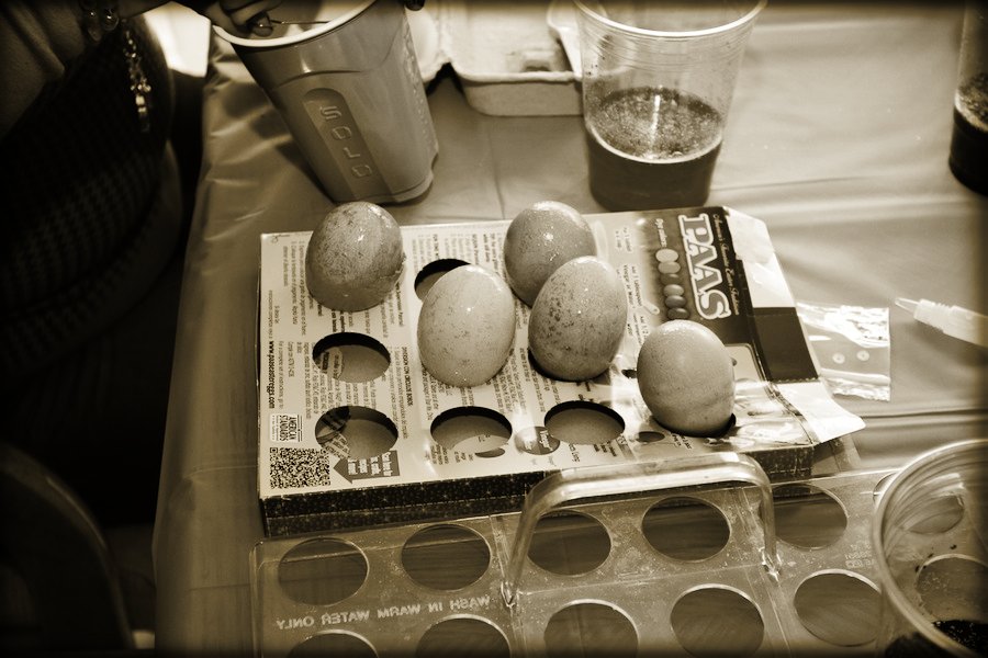 Decorating Easter Eggs April 19th 2014