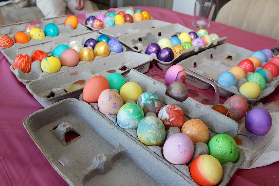 Decorating Easter Eggs April 19th 2014