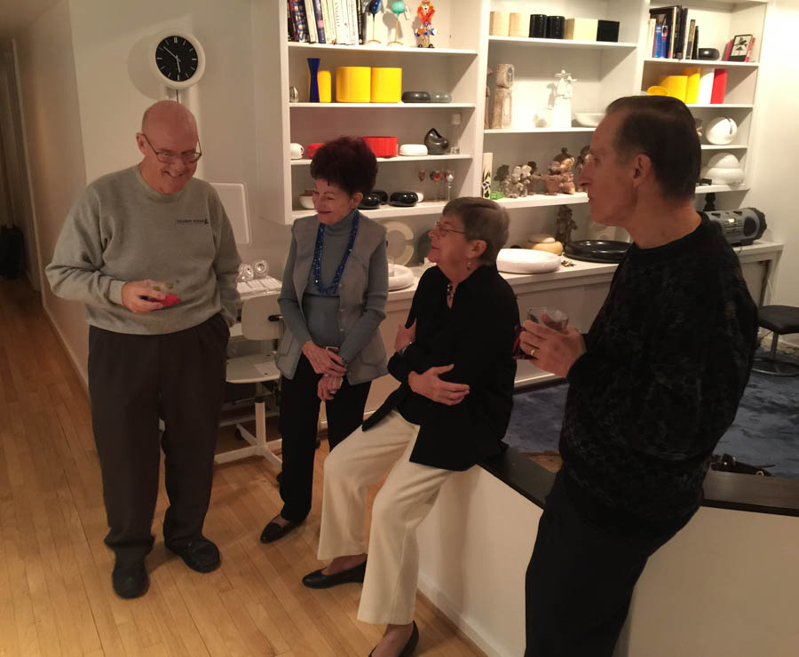 An evening at the Finch's with friends January 2015