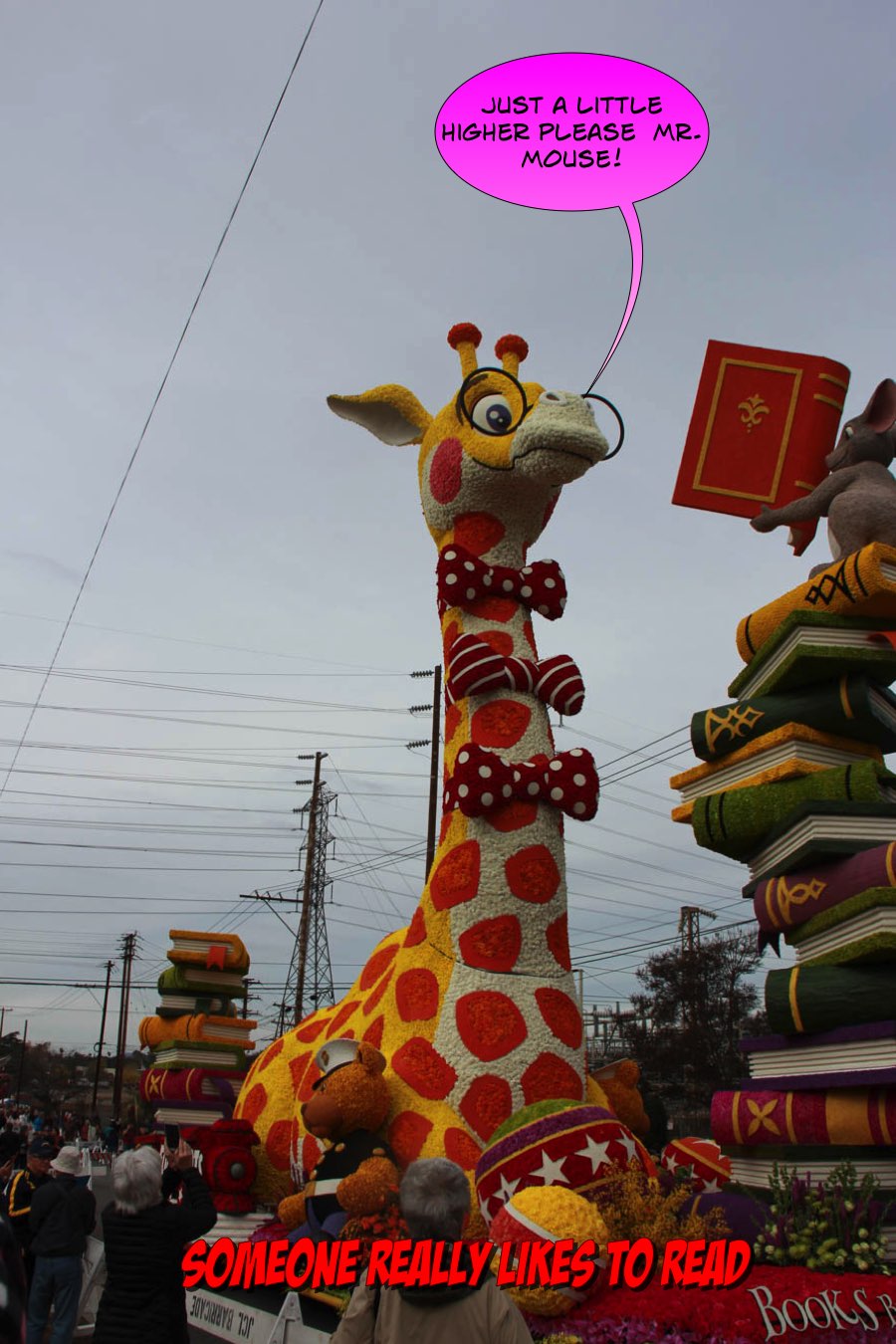 Walking the 2017 Rose Parade Floats with Joanna 1/3/2017