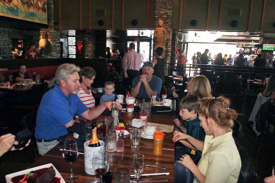 Lunch and the Aquarium with family 9/21/2013