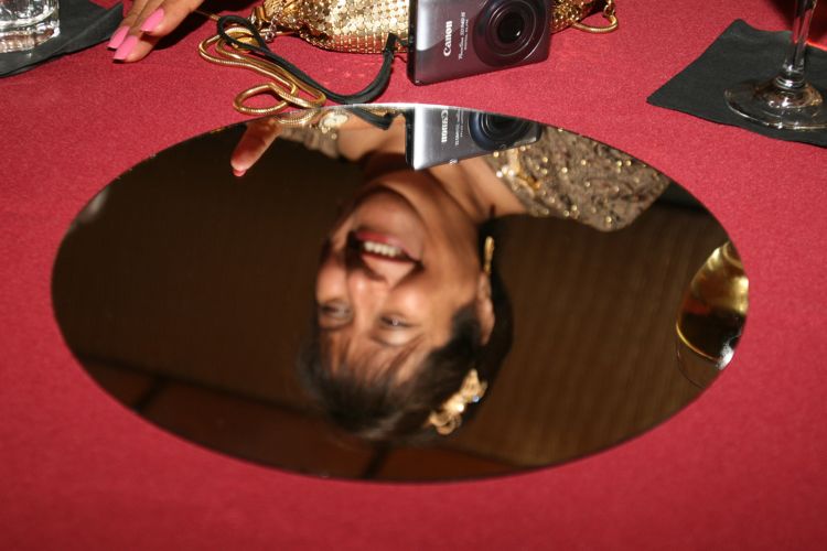 Anteroom antics during the Art Deco Ball 2010
