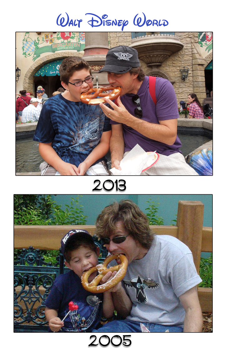 Pretzels five years apart