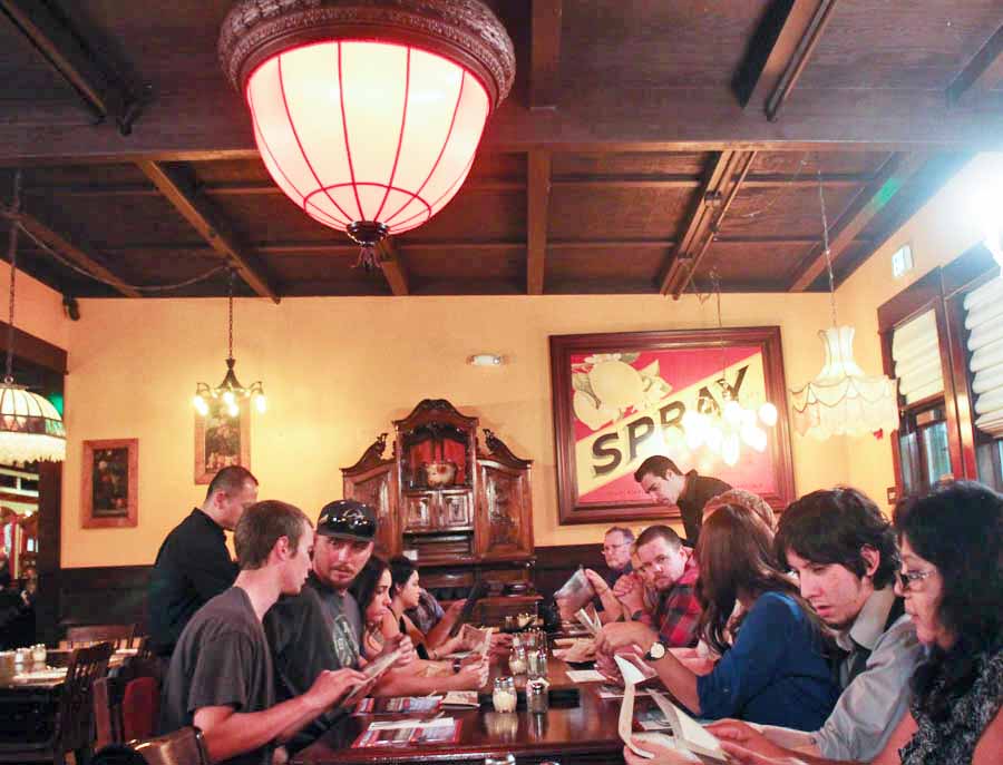 Post rehearsal dinner at The Old Spaghetti Factory