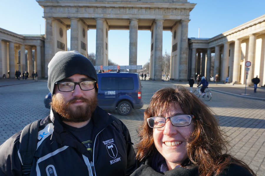 Cyndy and Harper visit Halley in Germany January 2017