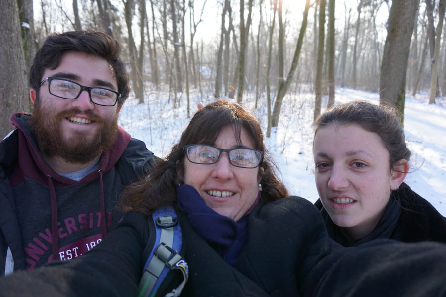 Cyndy and Harper visit Haley in Germany January 2017