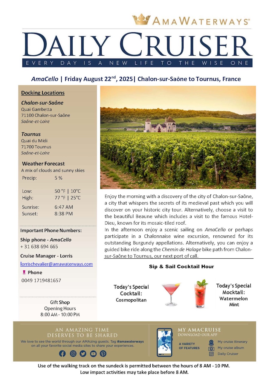 Bob and Donna Go To Europe August/September 2025