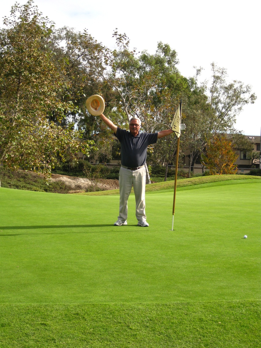 James makes a hole in one 11/16/2012