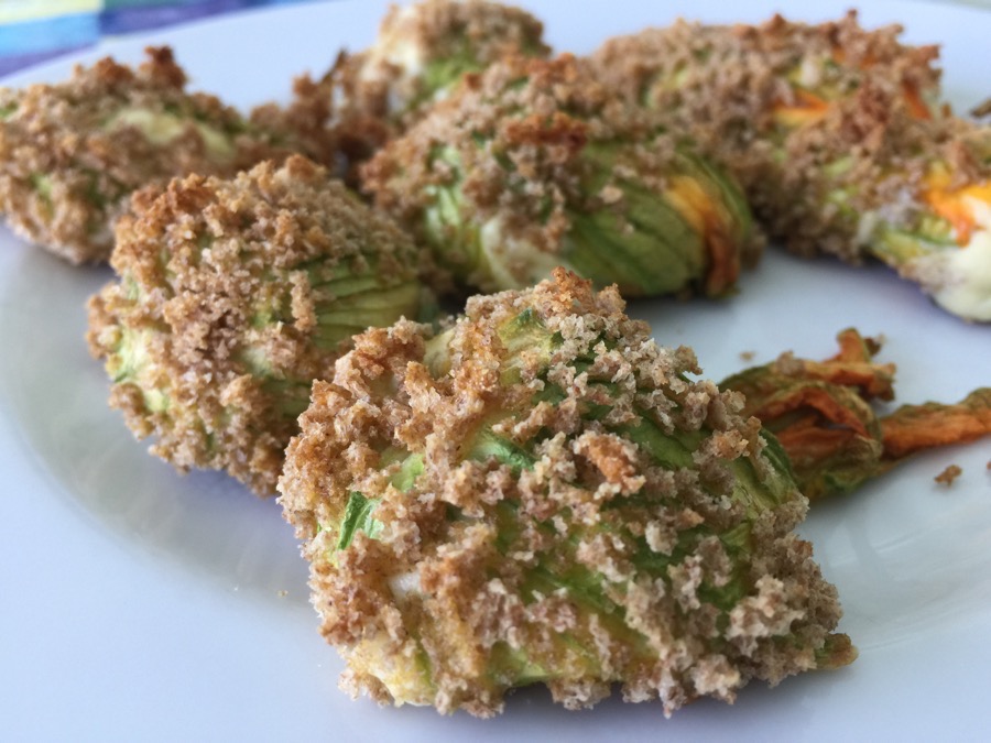 Making squash blossoms