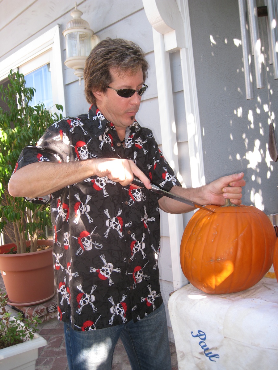 Pumpking carving for Halloween 2012