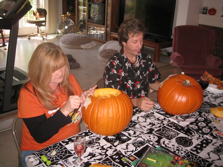 Pumpking carving for Halloween 2012