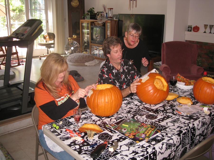 Pumpking carving for Halloween 2012