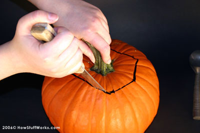 Pumpking carving for Halloween 2012