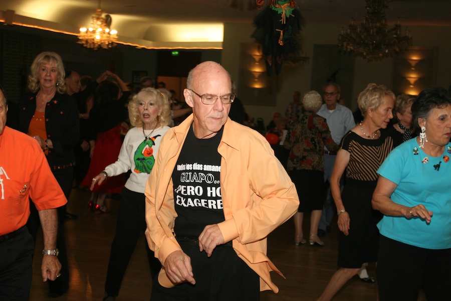 Dancing at tghe Santa Ana Elks Halloween Ball