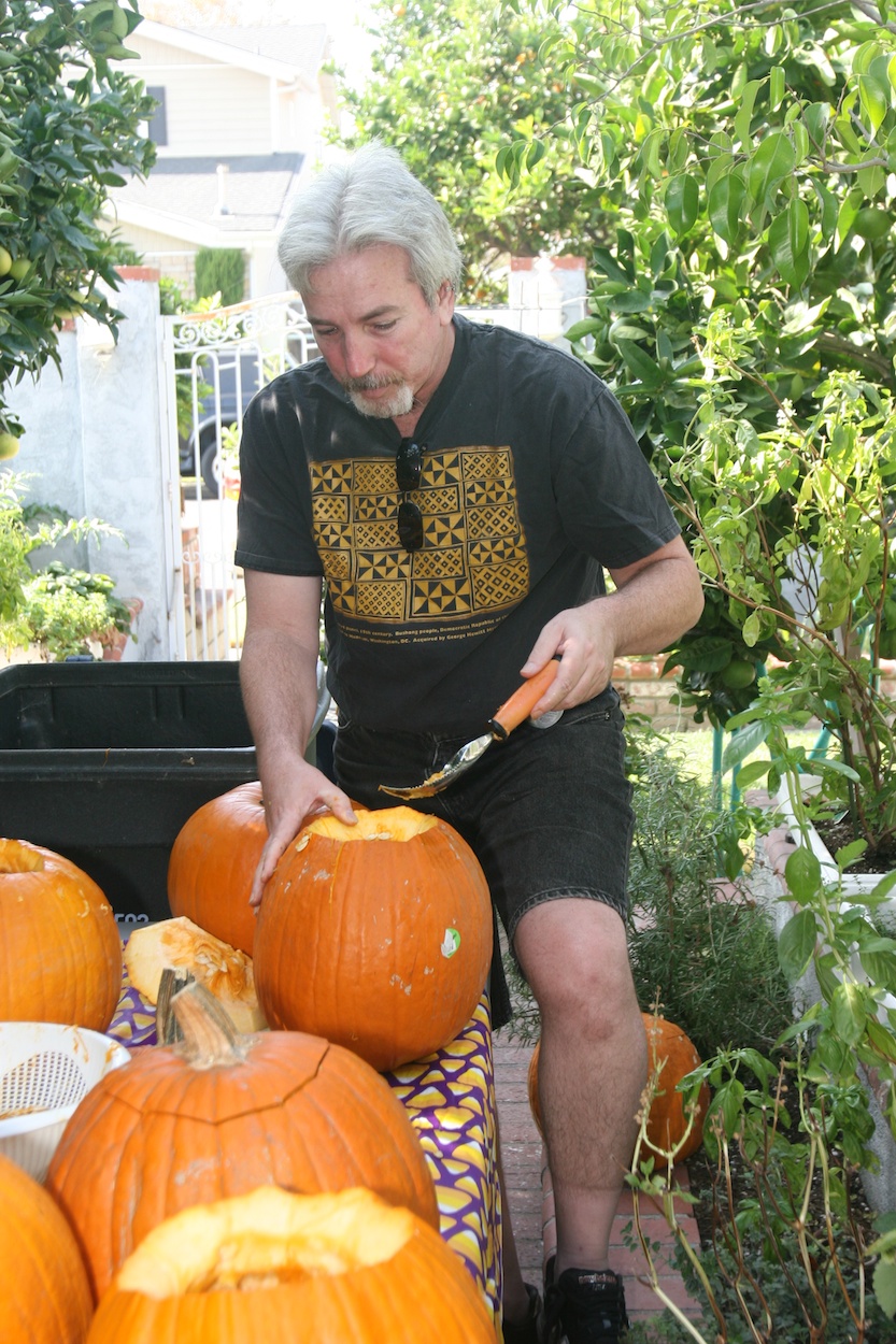 Pumpkin carving with family and friends 10/27/2013