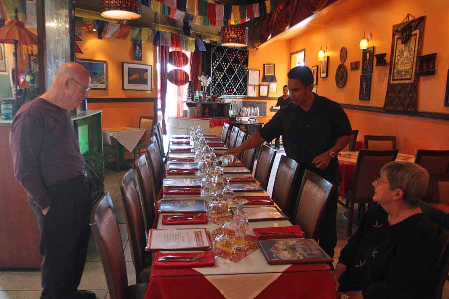 Dining in Nepal before October 2014 Pumpkin Carving begins