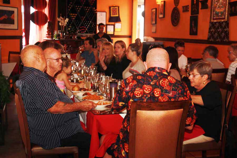 Dining in Nepal before October 2014 Pumpkin Carving begins