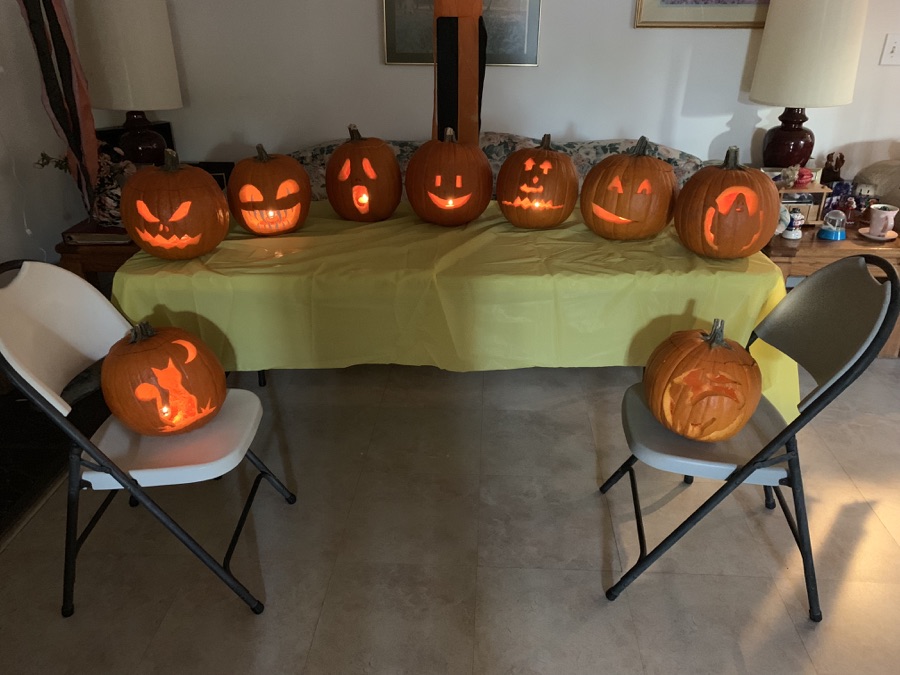 CArving the pumpkins October 27th 2018...Making art interesting!