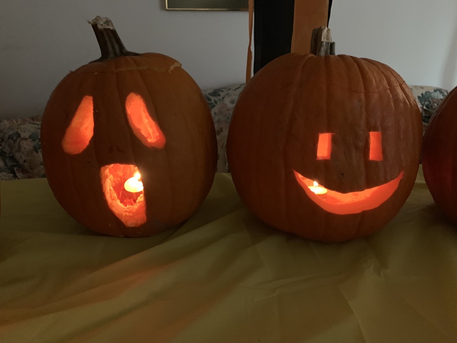 CArving the pumpkins October 27th 2018...Making art interesting!