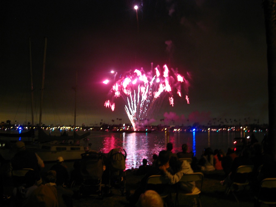 Fireworks at McKenns On The Bay July 3rd 2012