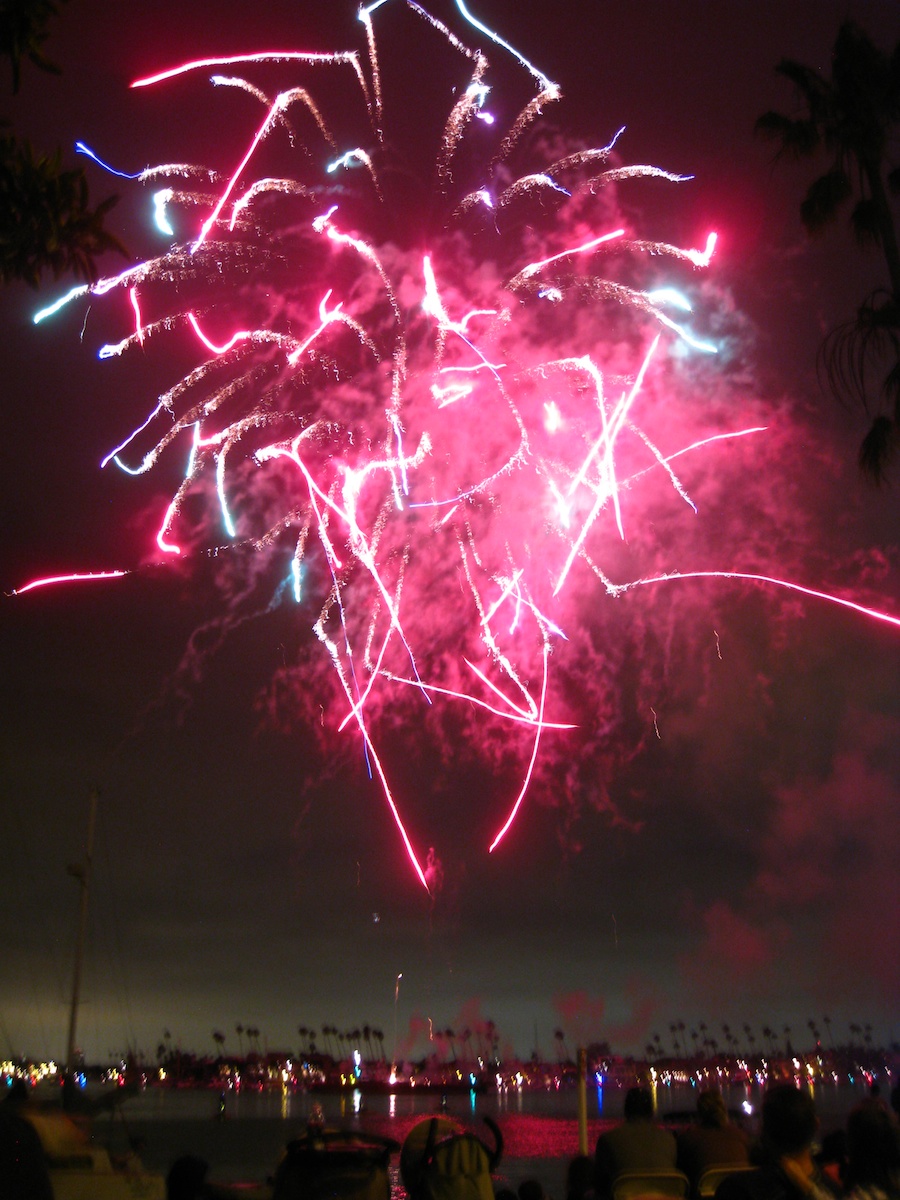 Fireworks at McKenns On The Bay July 3rd 2012