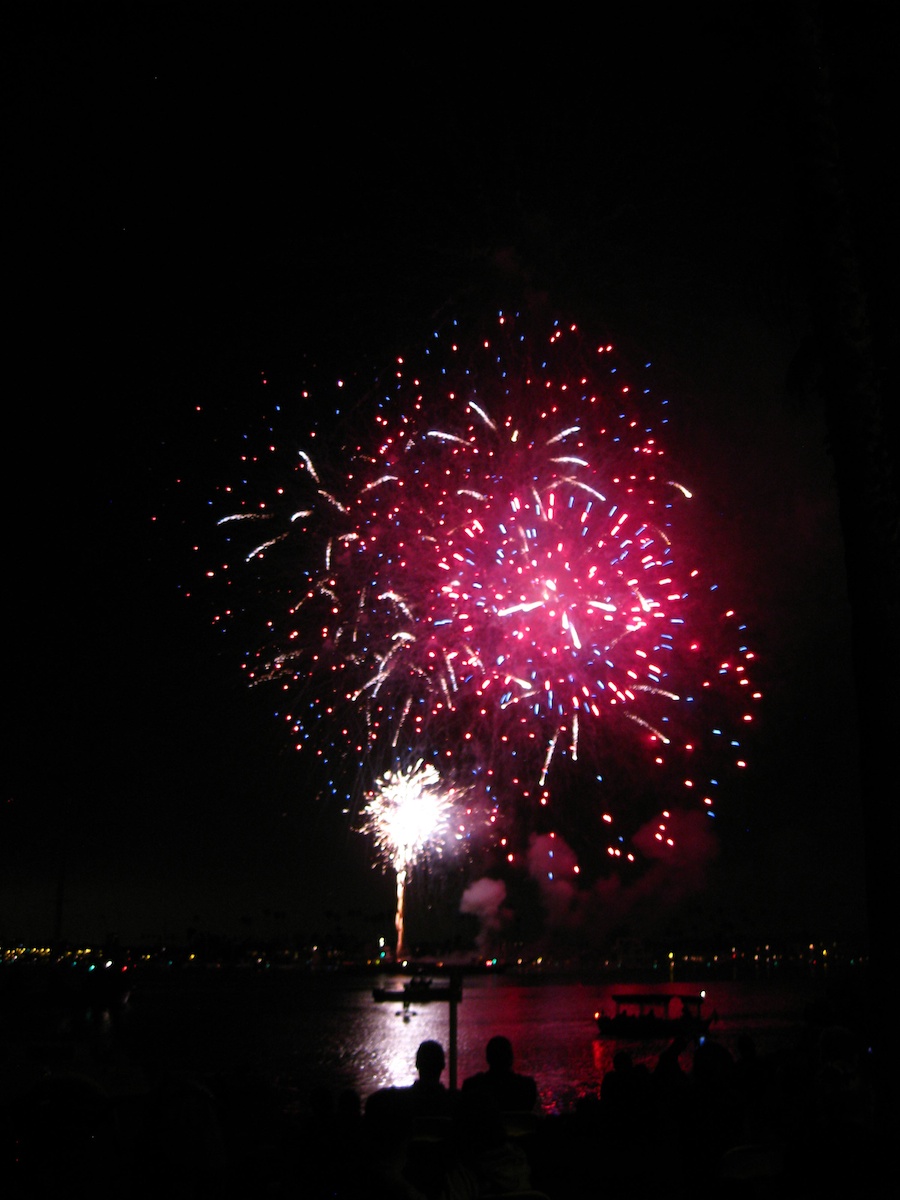 Fireworks at McKenns On The Bay July 3rd 2012