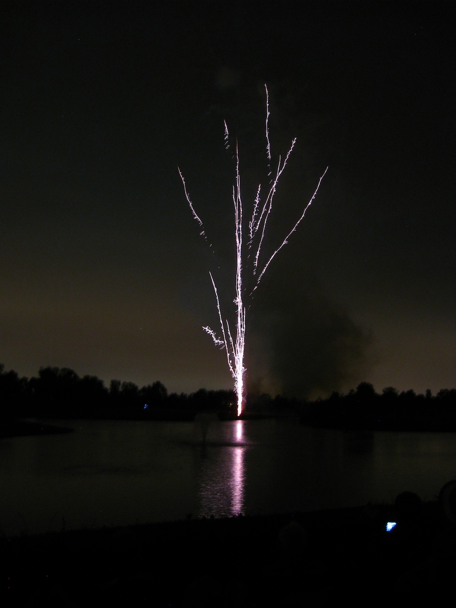 Post dinner fireworks show at ORCC