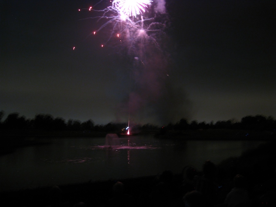 Post dinner fireworks show at ORCC