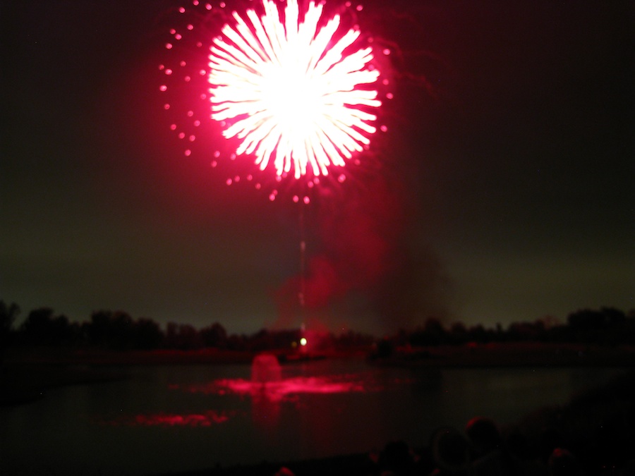 Post dinner fireworks show at ORCC