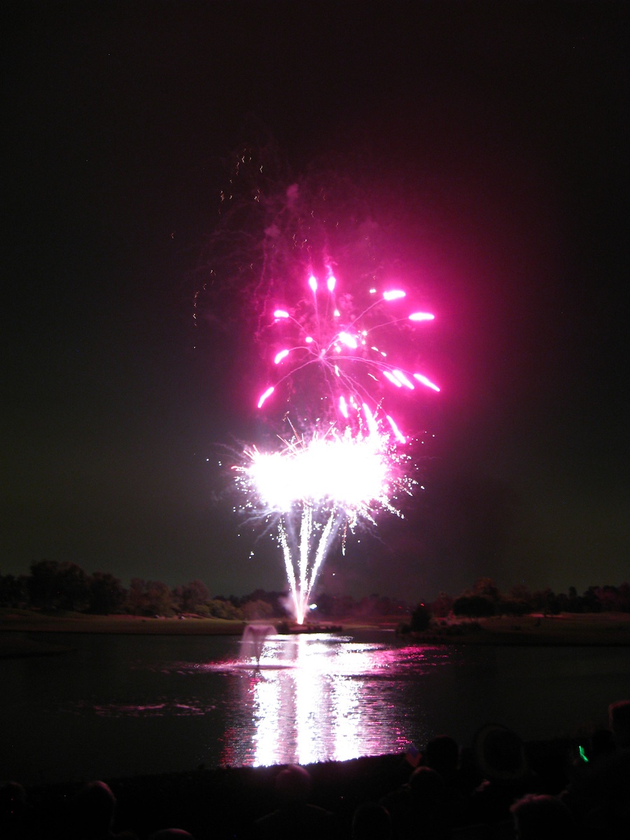 Post dinner fireworks show at ORCC