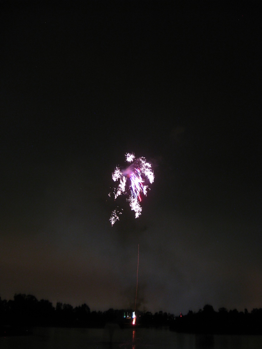 Post dinner fireworks show at ORCC