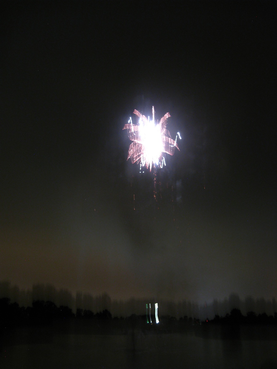 Post dinner fireworks show at ORCC