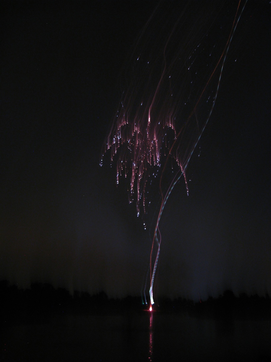 Post dinner fireworks show at ORCC
