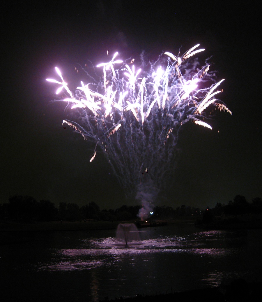 Post dinner fireworks show at ORCC