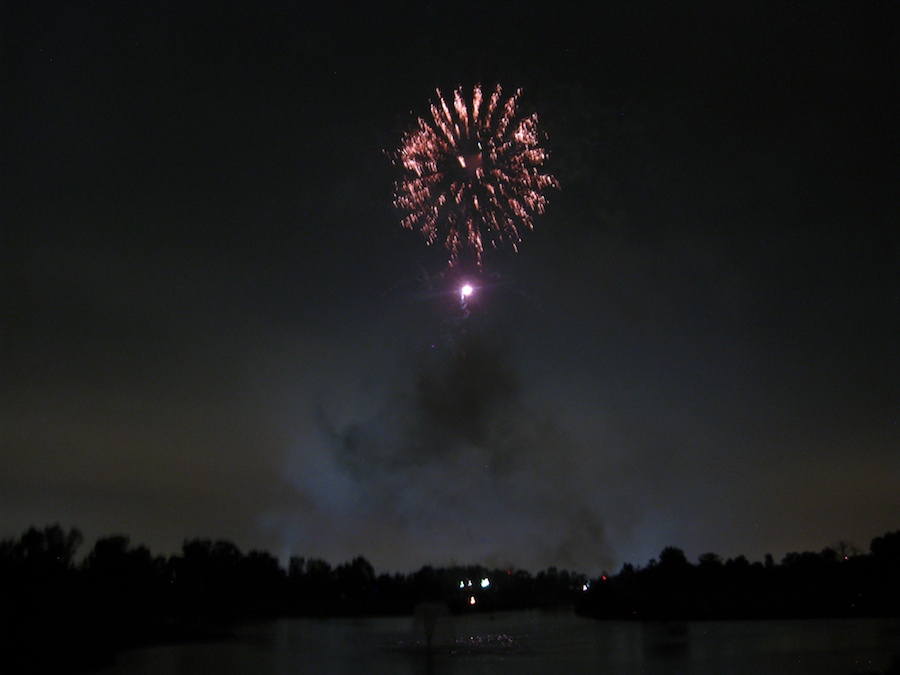 Post dinner fireworks show at ORCC