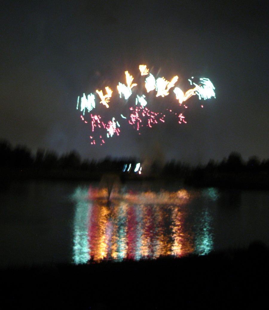 Post dinner fireworks show at ORCC