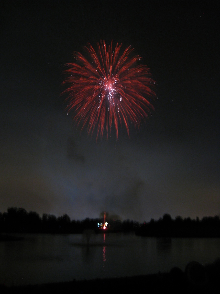 Post dinner fireworks show at ORCC