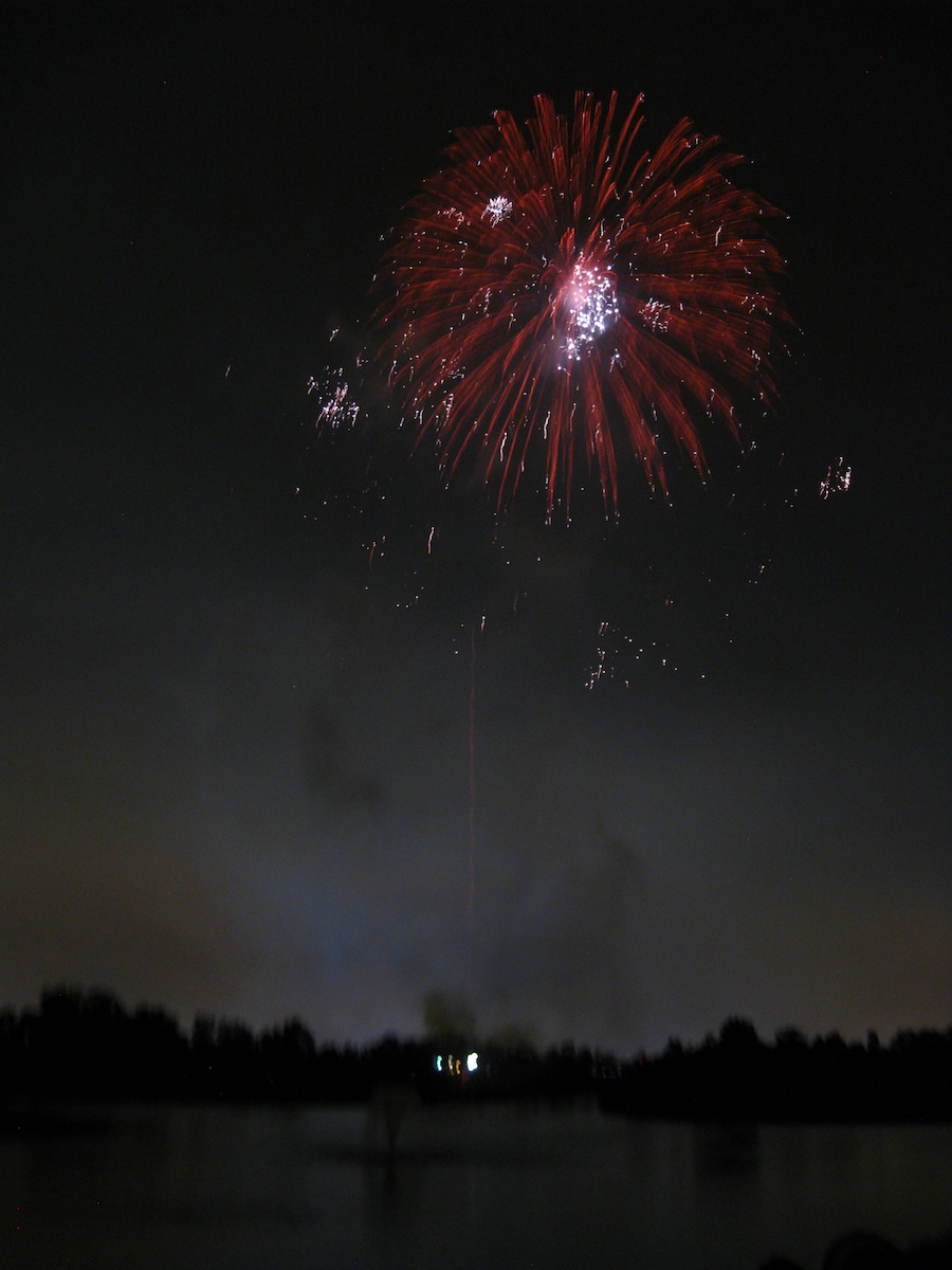 Post dinner fireworks show at ORCC