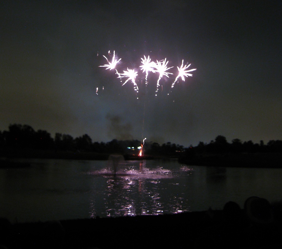 Post dinner fireworks show at ORCC